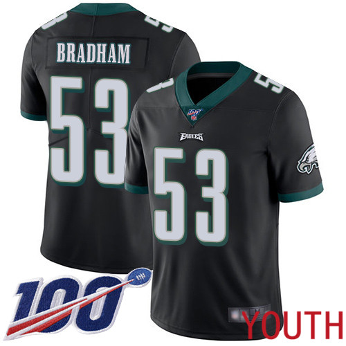Youth Philadelphia Eagles 53 Nigel Bradham Black Alternate Vapor Untouchable NFL Jersey Limited Player